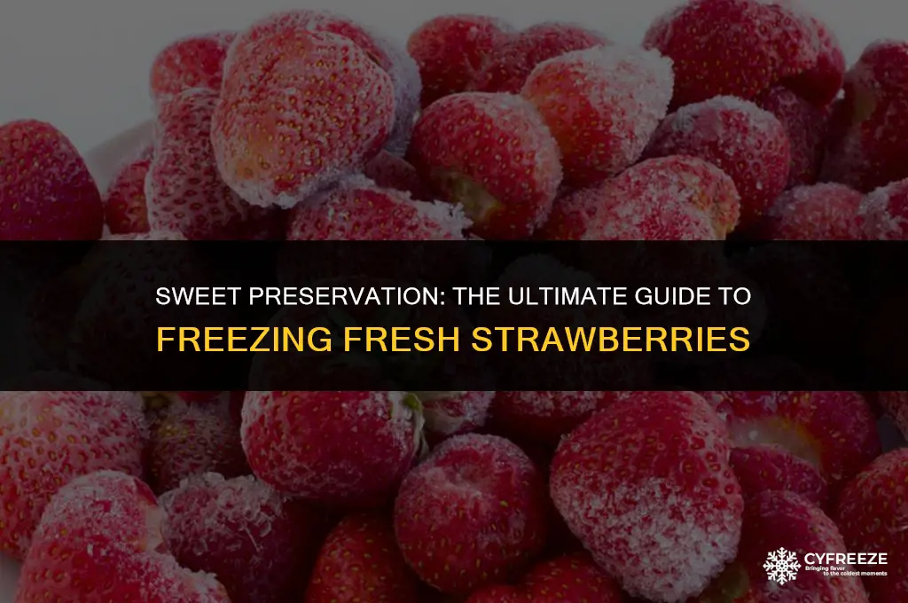 can i freeze fresh strawberry