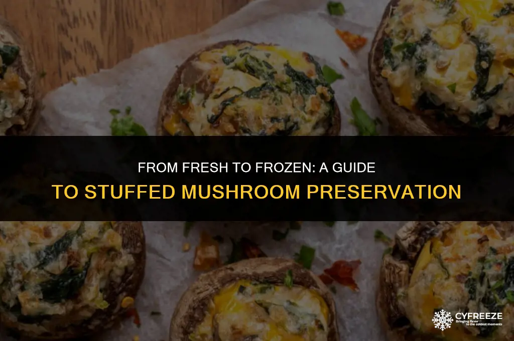 can i freeze fresh stuffed mushrooms