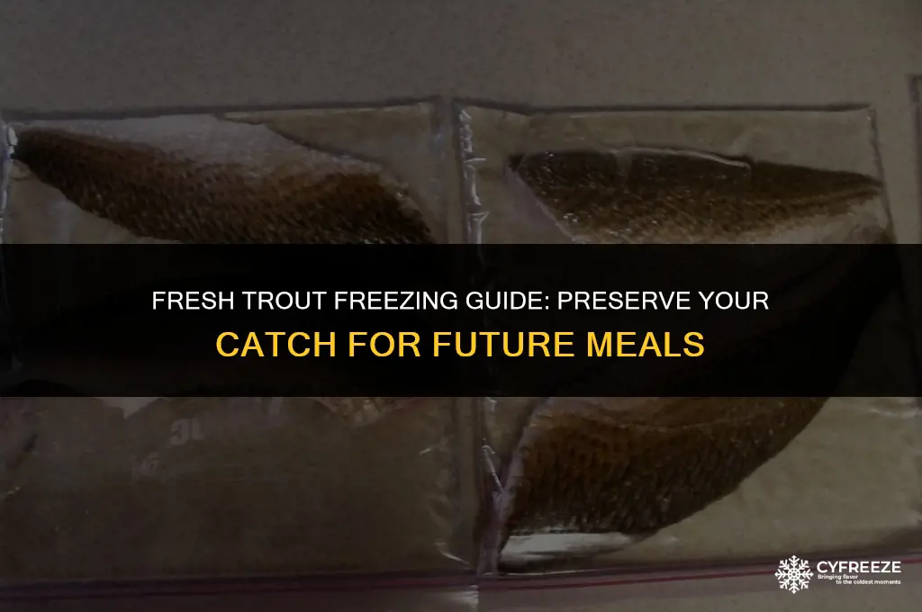 can i freeze fresh trout