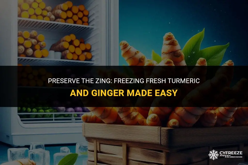 can i freeze fresh tumeric and fresh ginger