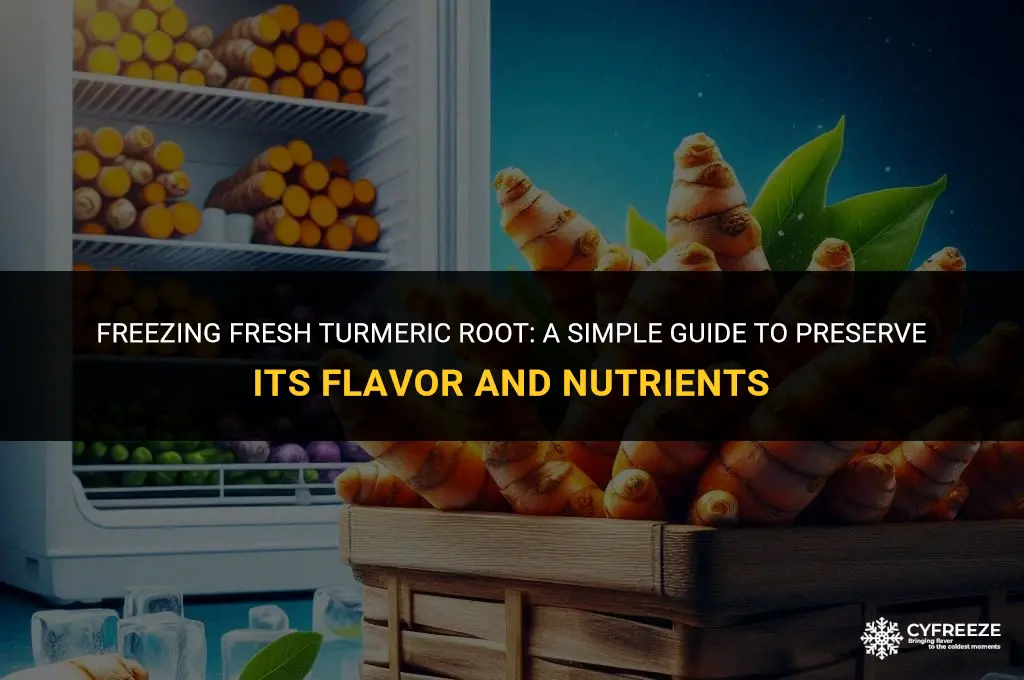 can i freeze fresh tumeric froot