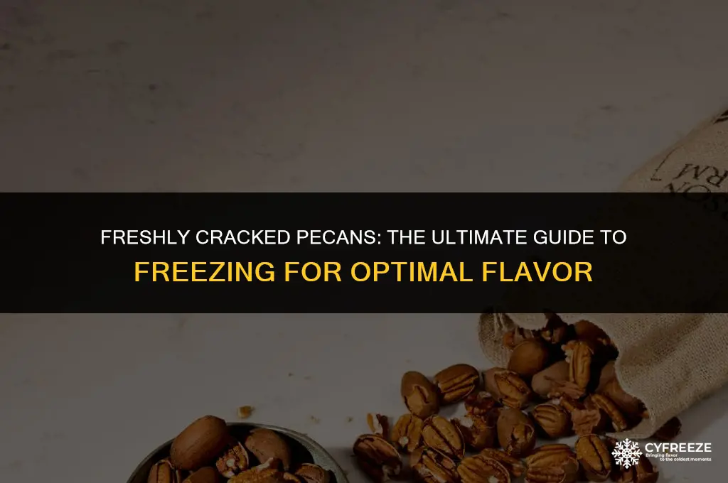 can i freeze freshly cracked pecans