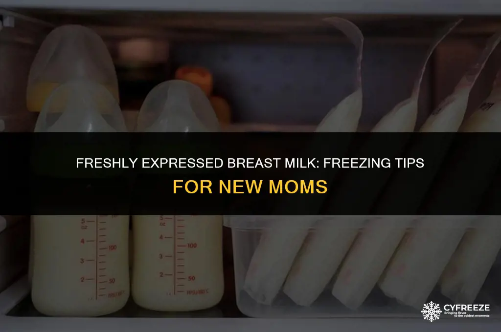 can i freeze freshly expressed breast milk