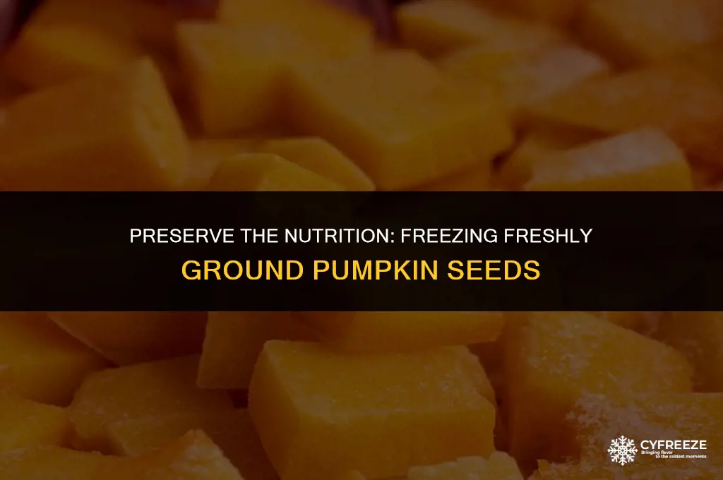 can i freeze freshly ground pumpkin seeds