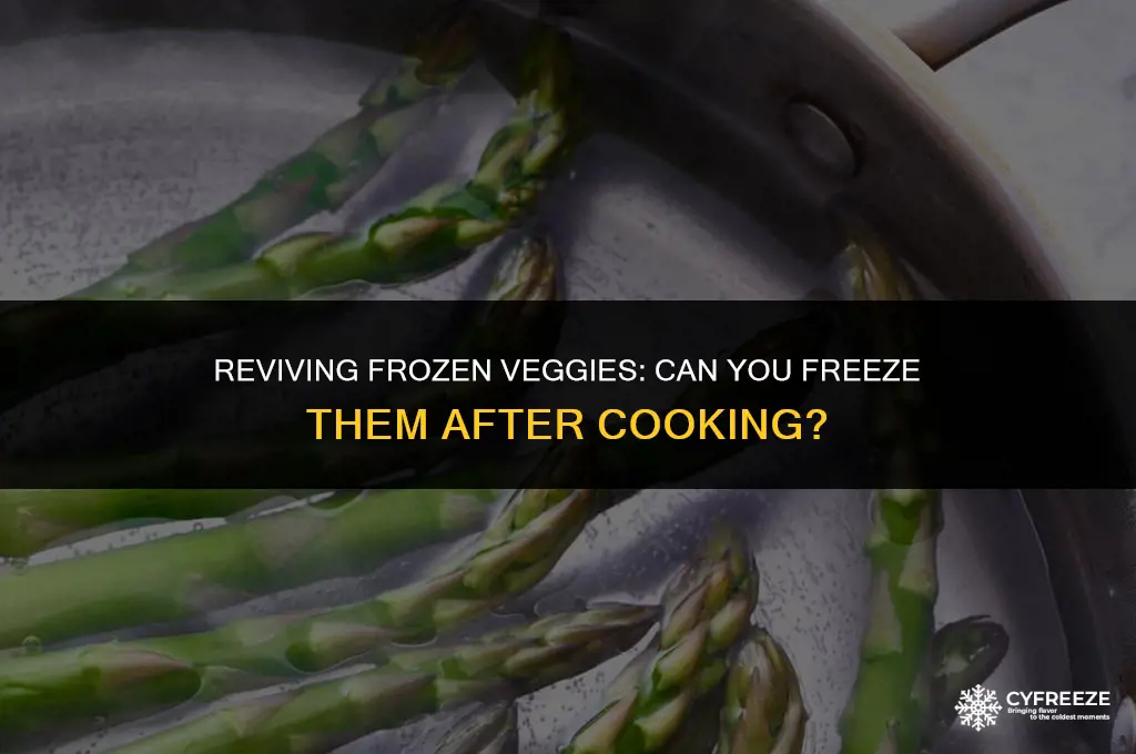 can i freeze frozen vegetables after cooking