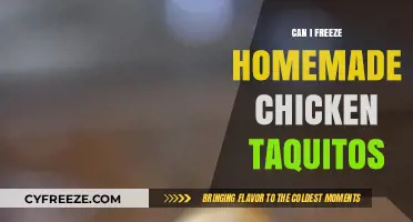 Freezing Homemade Chicken Taquitos: A Delicious Meal Prep Solution