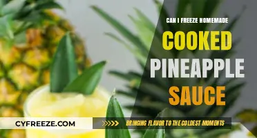 Sweet Preservation: Freezing Homemade Cooked Pineapple Sauce