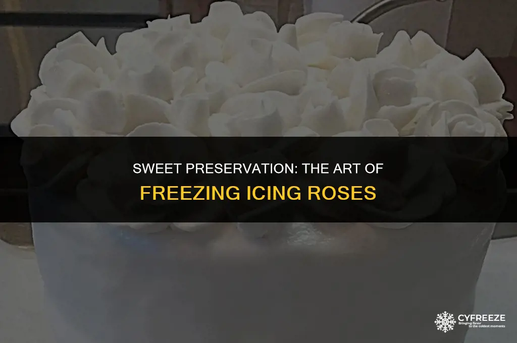 can i freeze icing roses