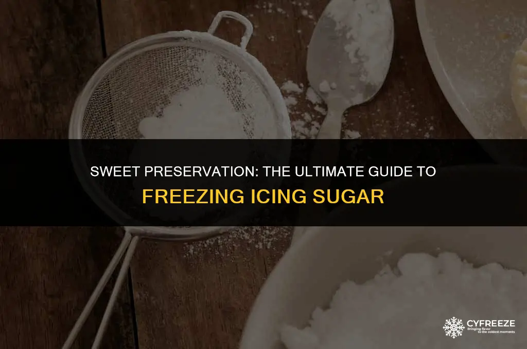 can i freeze icing sugar