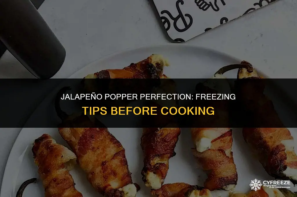can i freeze jalapeno poppers before cooking