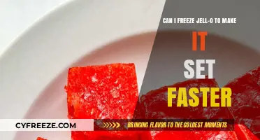 Speeding Up Jell-O Setting: The Freezing Method Explained