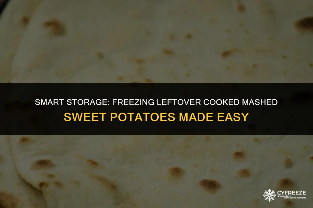 can i freeze leftover cooked mashed sweet potatoes