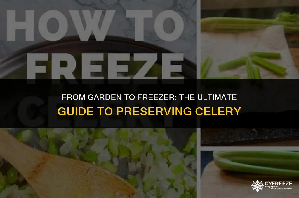can i freeze limb celery for cooking