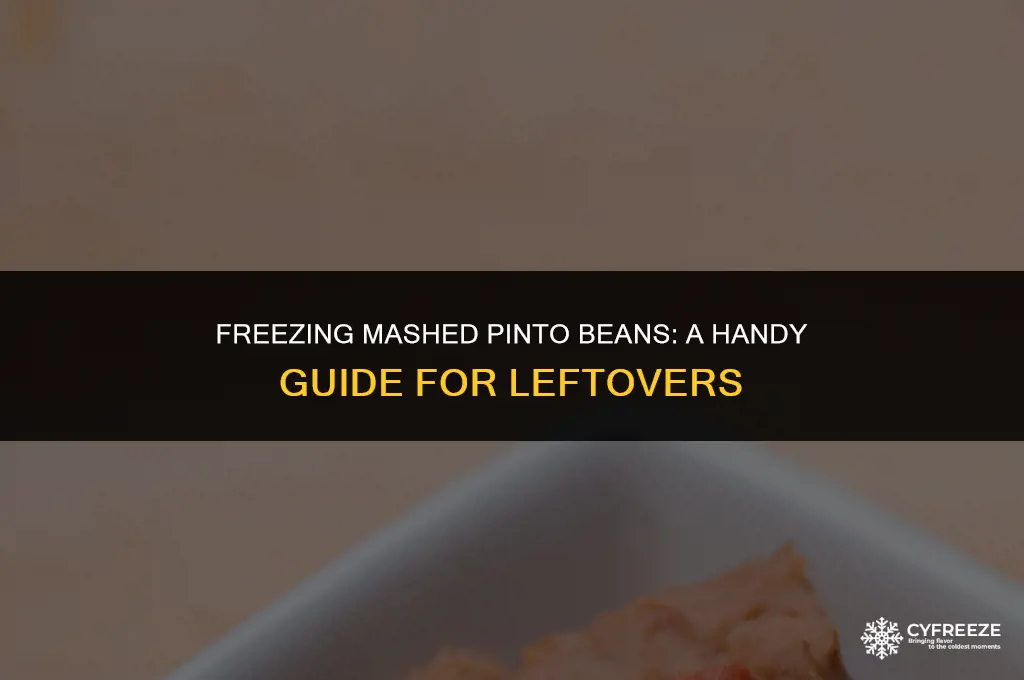 can i freeze mashed pinto beans after cooking