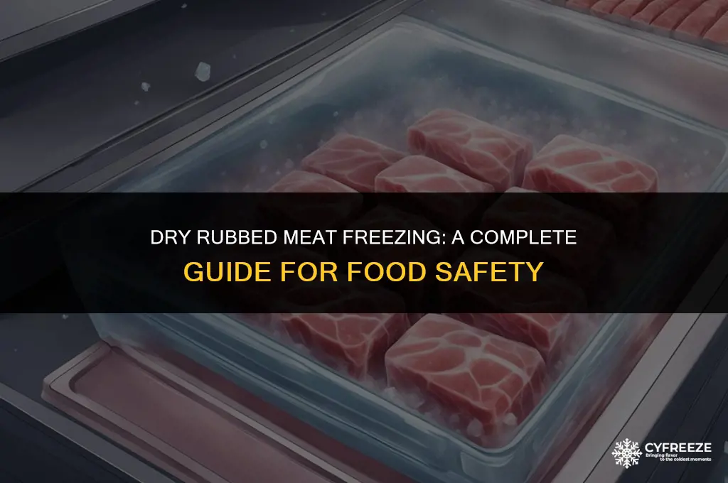 can i freeze meat with dry rub on it