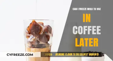 Freezing Milk for Coffee: A Convenient Hack or Recipe for Disaster?