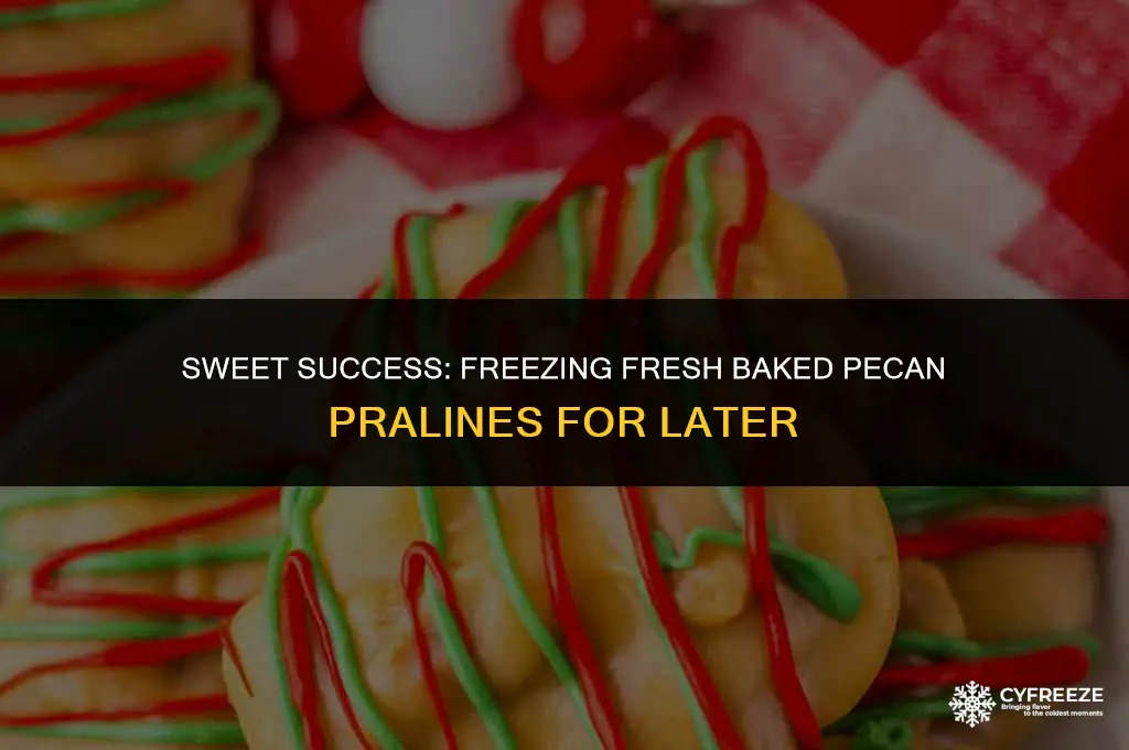 can i freeze my fresh baked pecan pralines