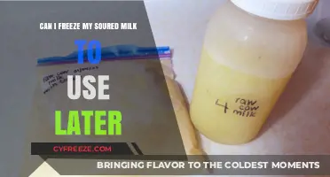 Freezing Soured Milk: A Smart Way to Save or Spoil?