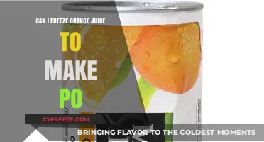 Reviving Summer: The Art of Freezing Orange Juice for Perfect Po
