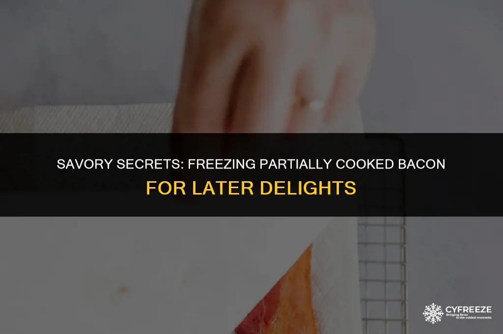 can i freeze partially cooked bacon