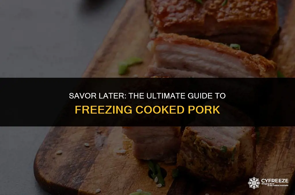 can i freeze pork after cooking