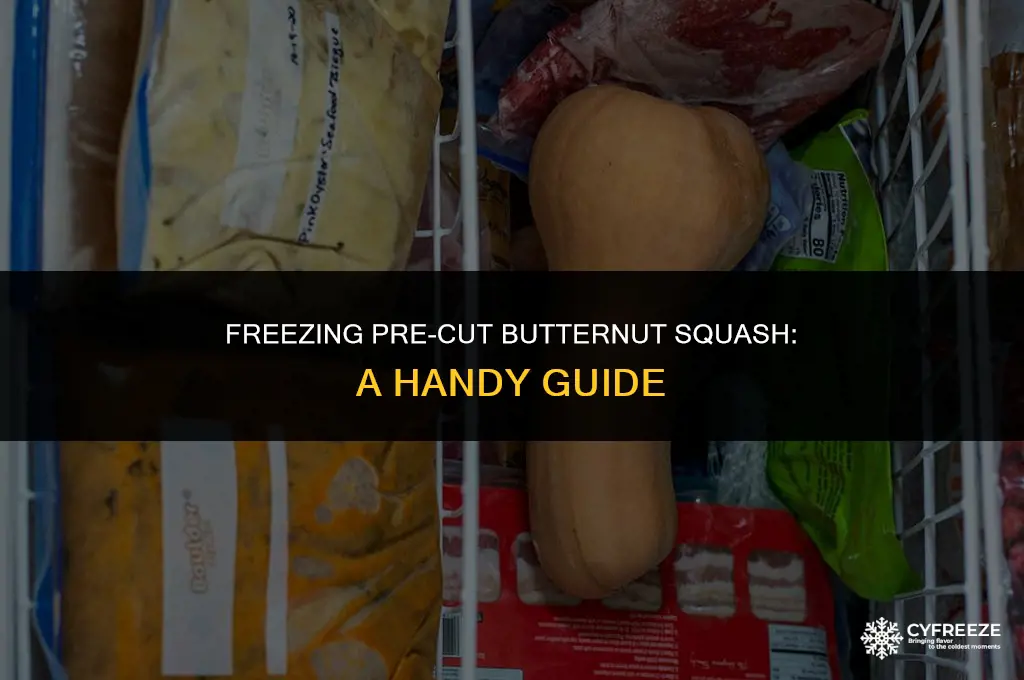 can i freeze pre-cut butternut squash without cooking it first