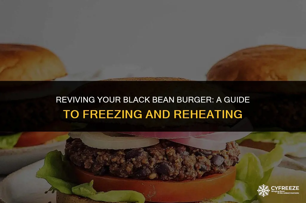 can i freeze previously cooked black bean burger