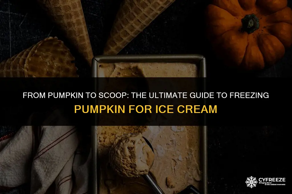 can i freeze pumpkin to make ice cream