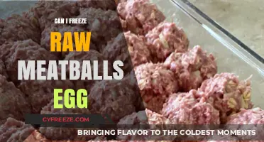 Freezing Raw Meatballs with Egg: Tips for Safe Storage