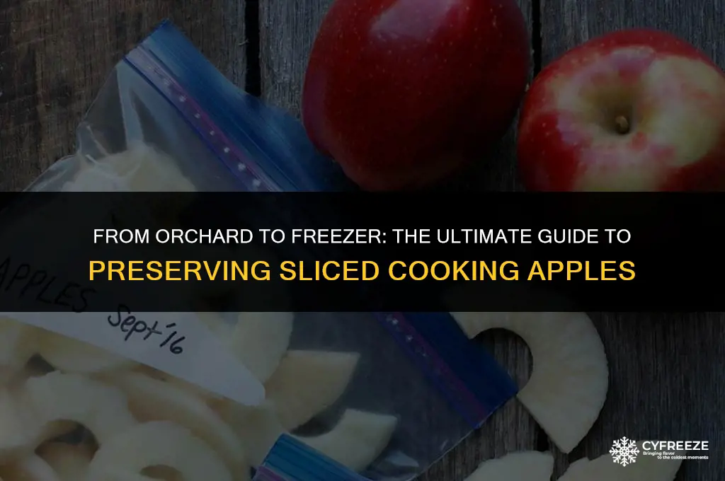 can i freeze sliced cooking apples