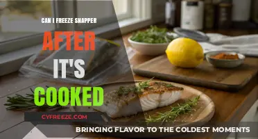 Savoring Snapper: The Do's and Don'ts of Freezing Cooked Fish