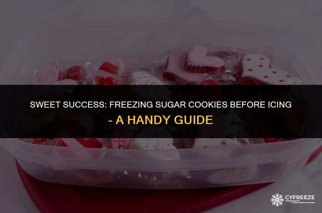 can i freeze sugar cookies before icing