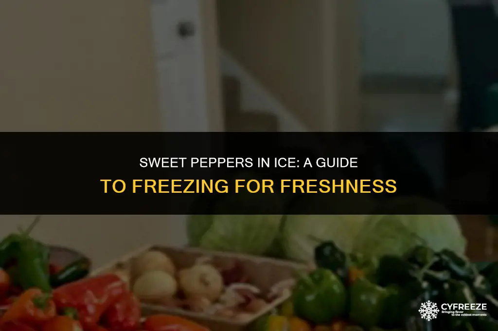 can i freeze sweet peppers in ice