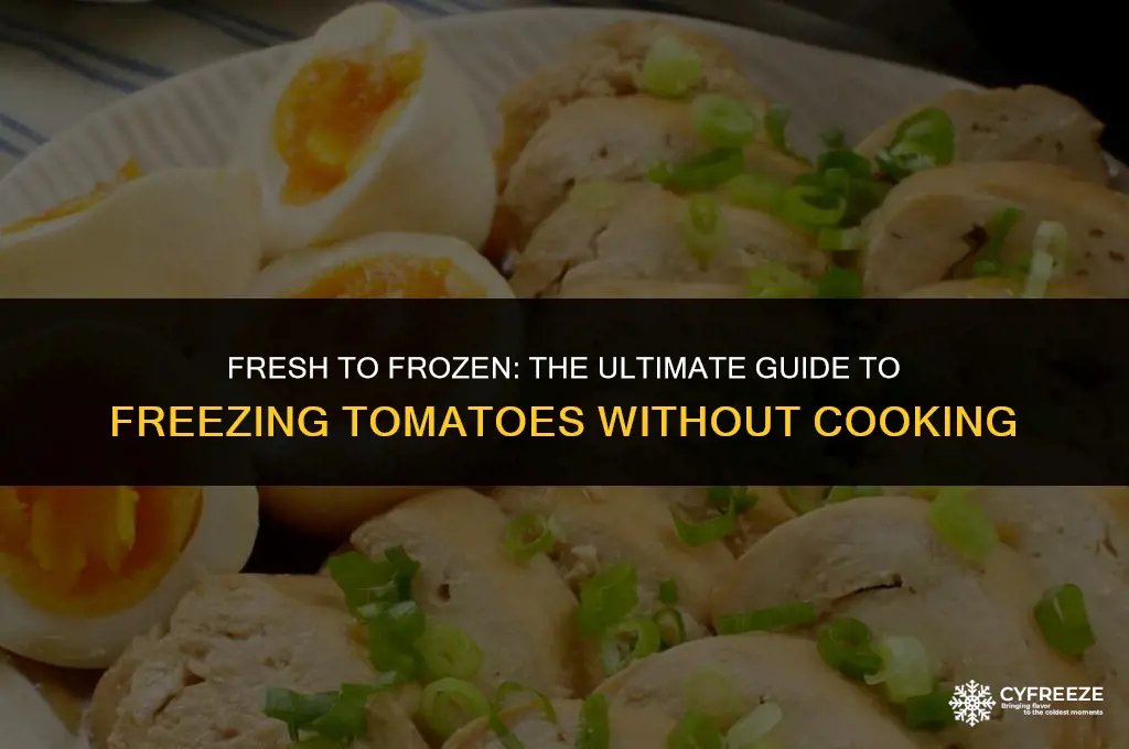 can i freeze tomatoes without cooking them