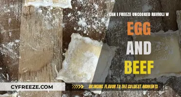 Freezing Uncooked Ravioli with Egg and Beef: A Complete Guide