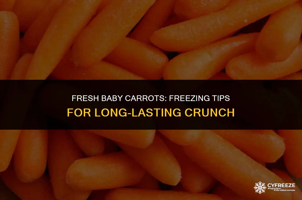can i freeze unopened bag fresh baby carrots