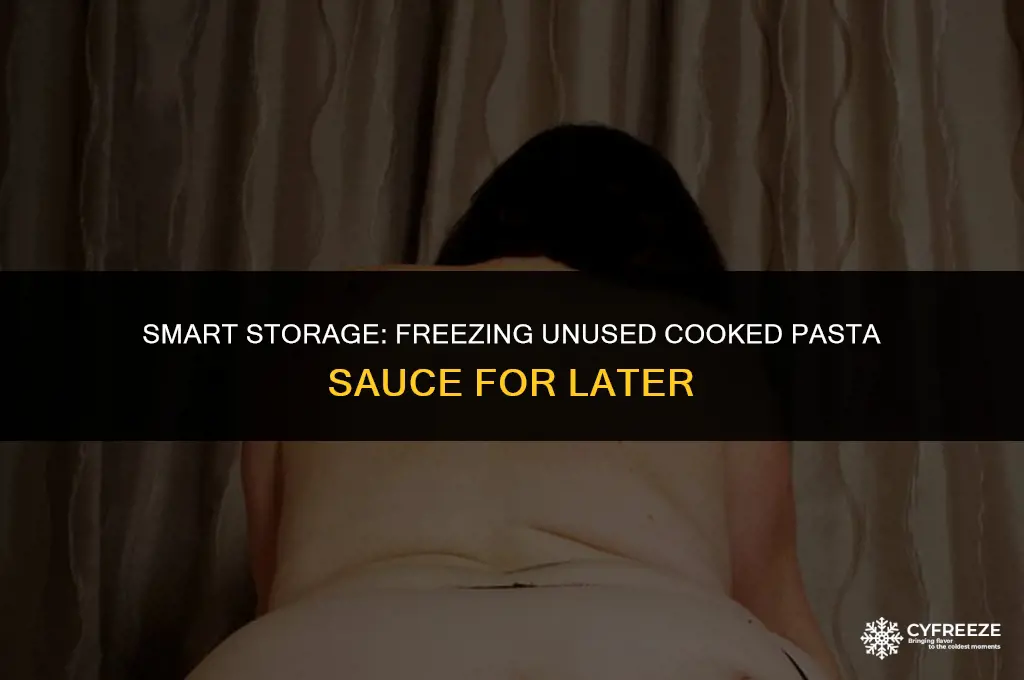 can i freeze unused cooked pasta sauce