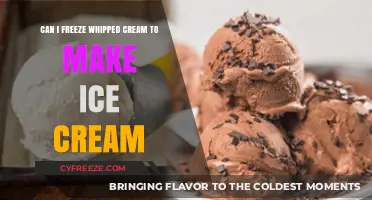 From Whipped Cream to Ice Cream: A Simple Freezing Trick
