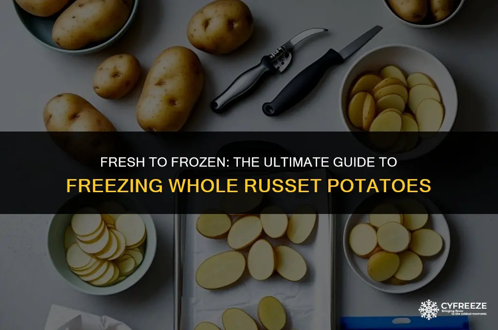 can i freeze whole fresh russet potatoes