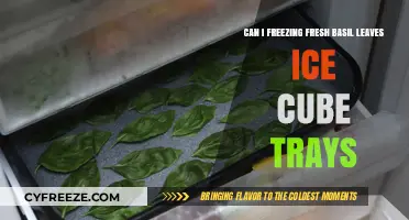Preserve Fresh Basil: A Guide to Freezing in Ice Cube Trays