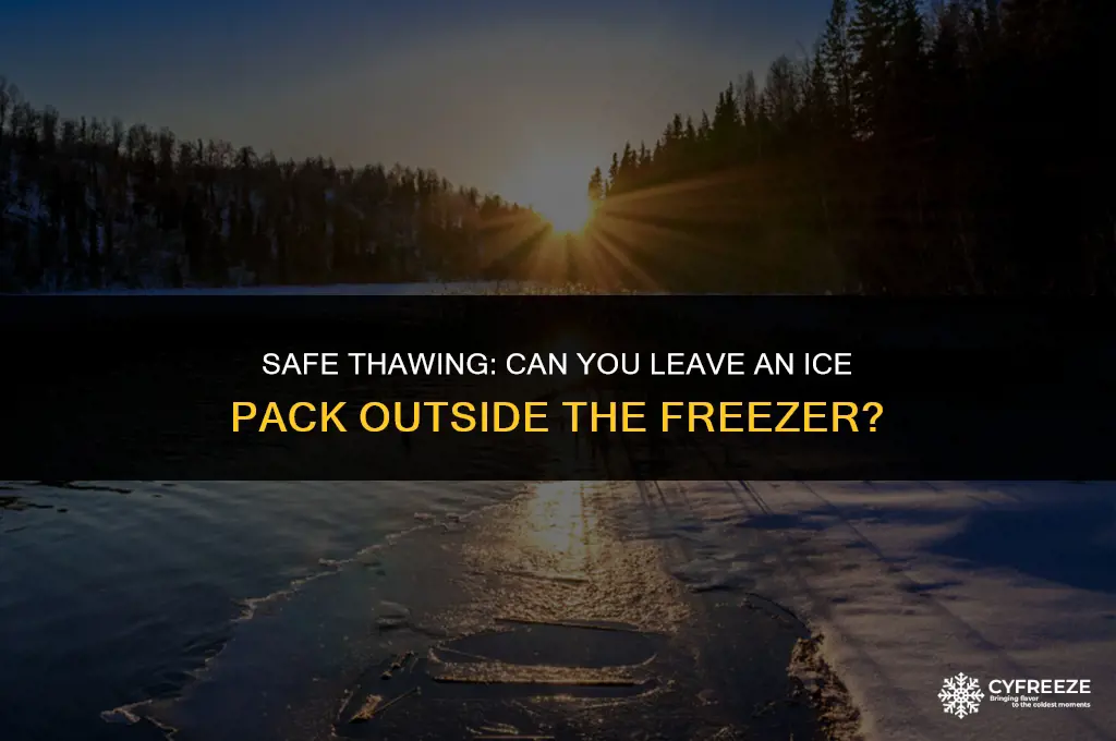 can i leave an ice pack outside of the freezer