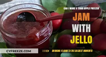 Sweet and Tangy Crab Apple Freezer Jam with Jello Delight