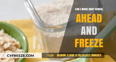 Prepping Baby Cereal: A Guide to Freezing for Convenience