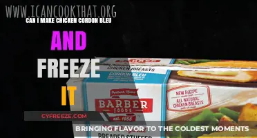 Freezing Chicken Cordon Bleu: A Convenient Meal Prep Guide