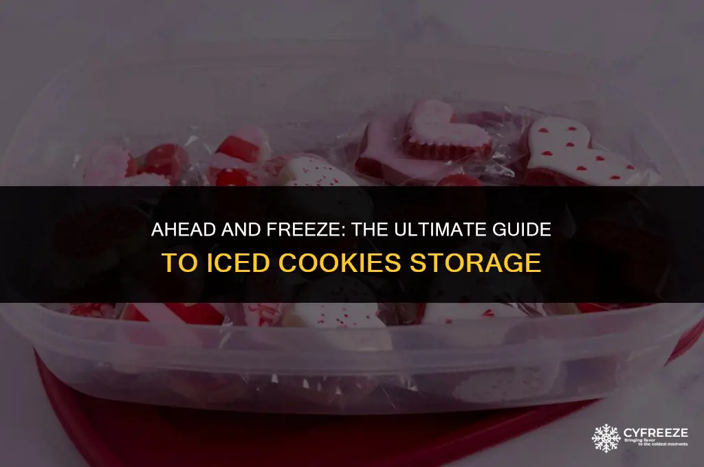 can i make iced cookies ahead and freeze