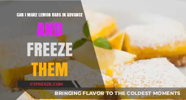 Ahead of Time: The Ultimate Guide to Freezing Lemon Bars
