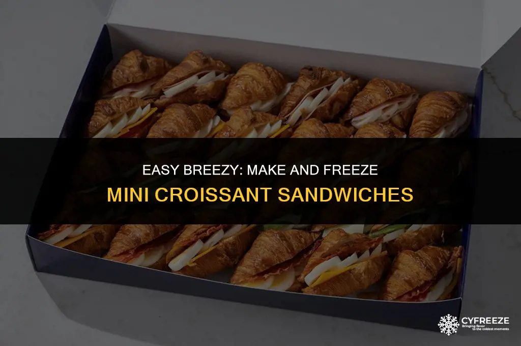 can i make little croissant sandwiches and freeze them