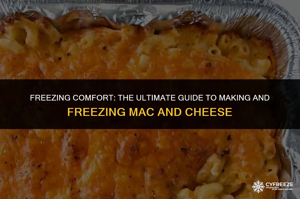 can i make mac and cheese and freeze it