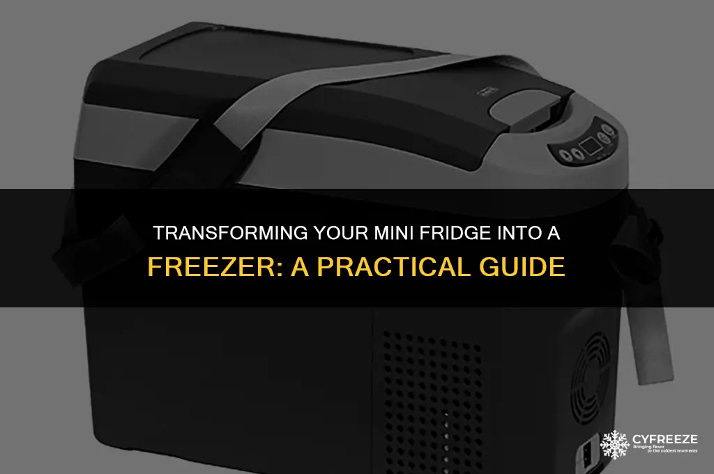 can i make my mini fridge into a freezer
