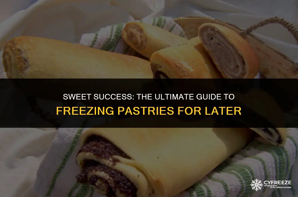 can i make pasrtries and freeze them for later